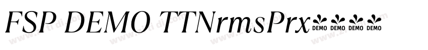 FSP DEMO TTNrmsPrx字体转换 FSP DEMO TTNrmsPrx字体转换